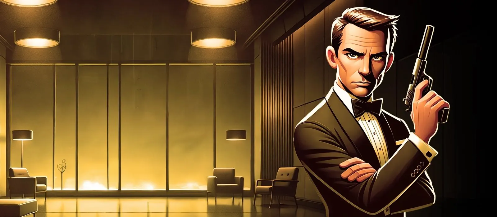 Casino007 secret agent in the casino lounge